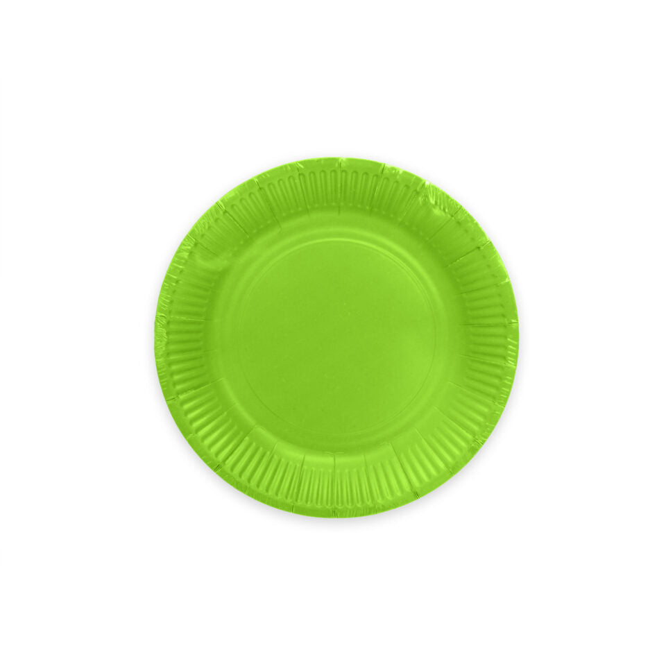 Lime Groene Borden Papier 18cm 20st