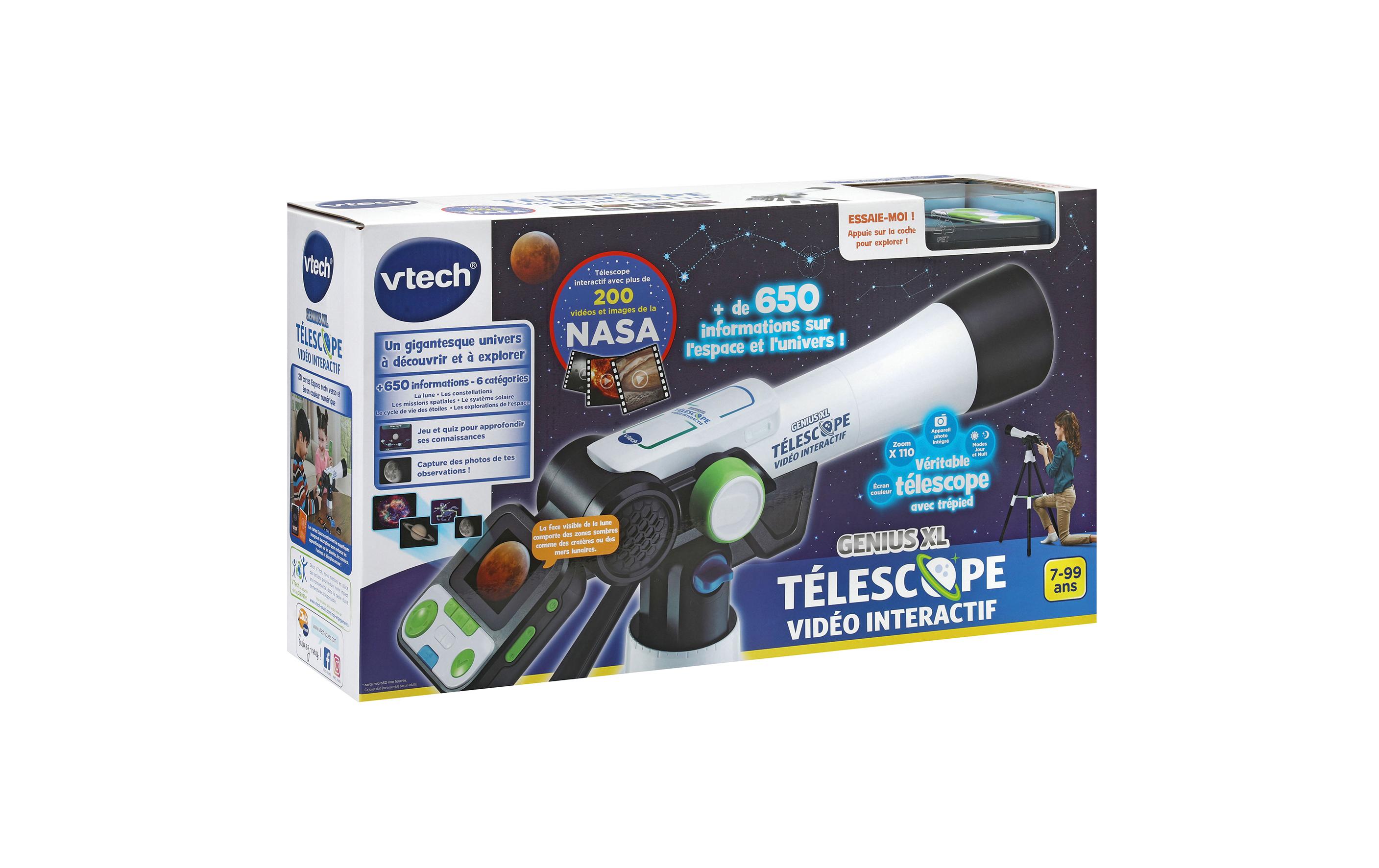 Genius XL Téléscope Vidéo interactif -FR-<br>Digitales Teleskop auf Stativ inklusive NASA-Inhalten und Sammelkarten