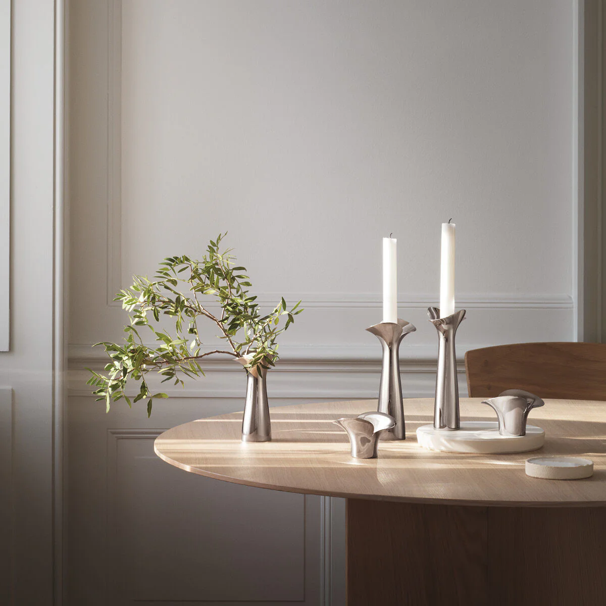 Georg Jensen  Bloom Botanica Fyrfadsstager - 2 stk.