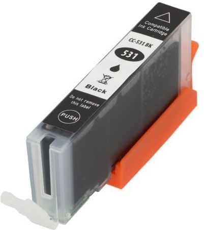 PrintAbout huismerk Inktcartridge CLI-531BK Zwart Geschikt voor Canon