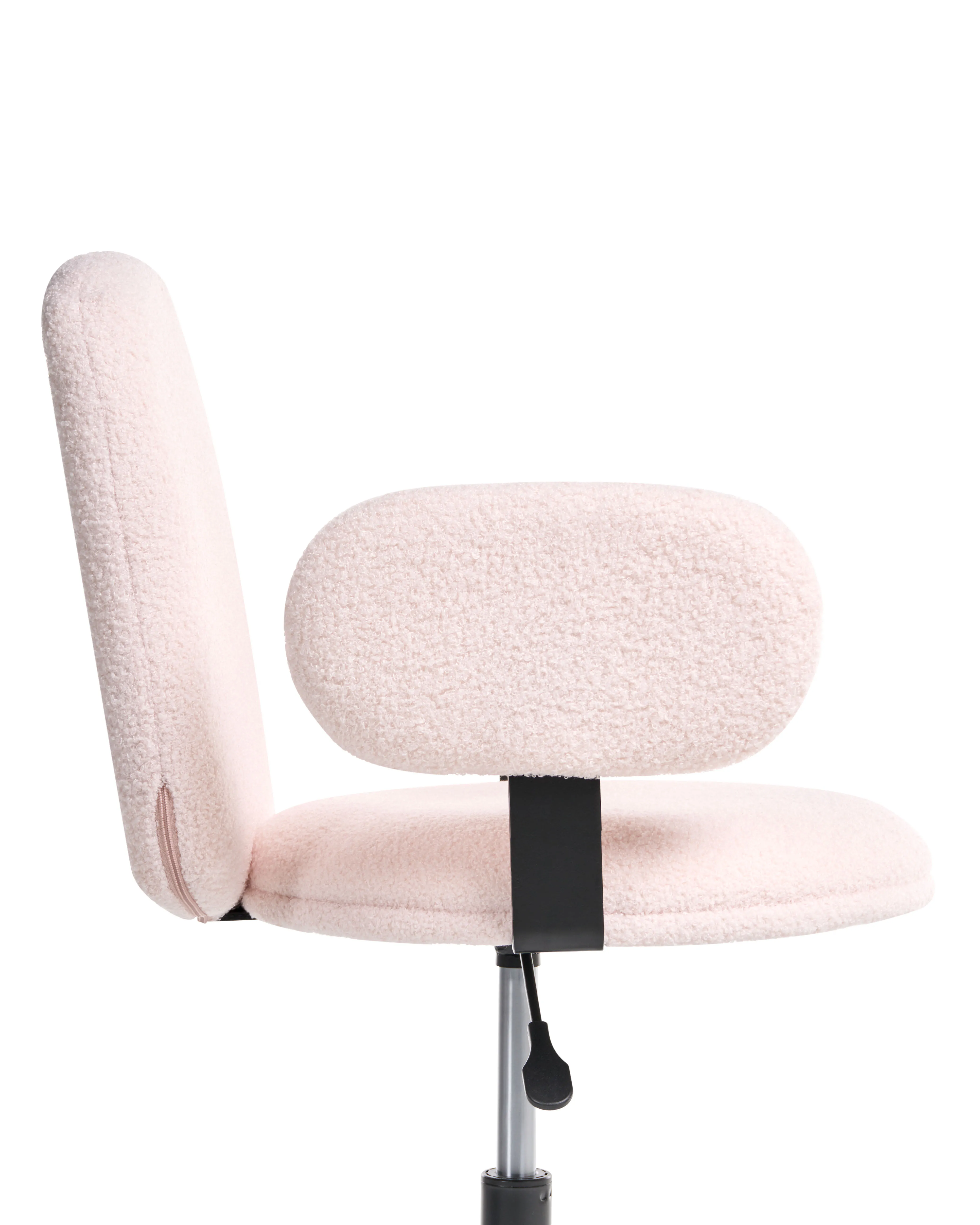 Bureaustoel MORAGA Bouclé Pastelroze