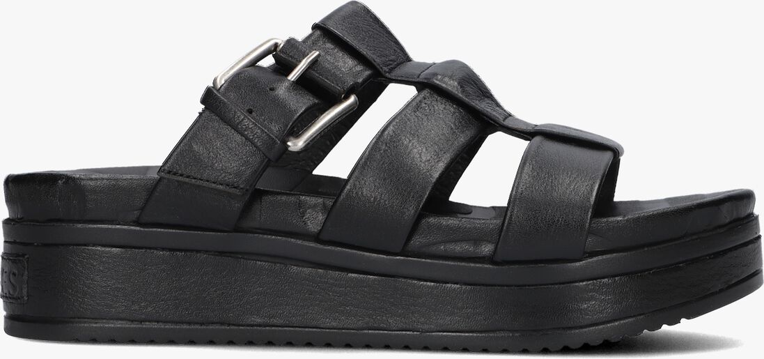 SHABBIES zwarte shabbies slippers 170020404 shs1406