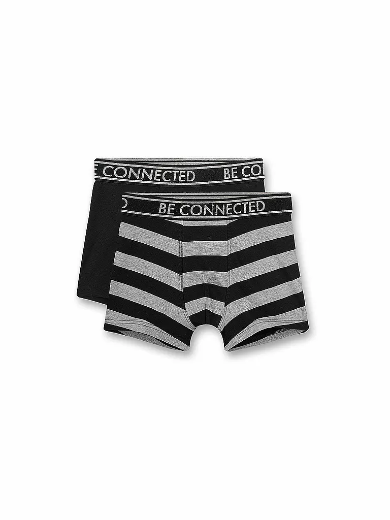 SANETTA Jungen Pants 2er Pkg elite grey schwarz
