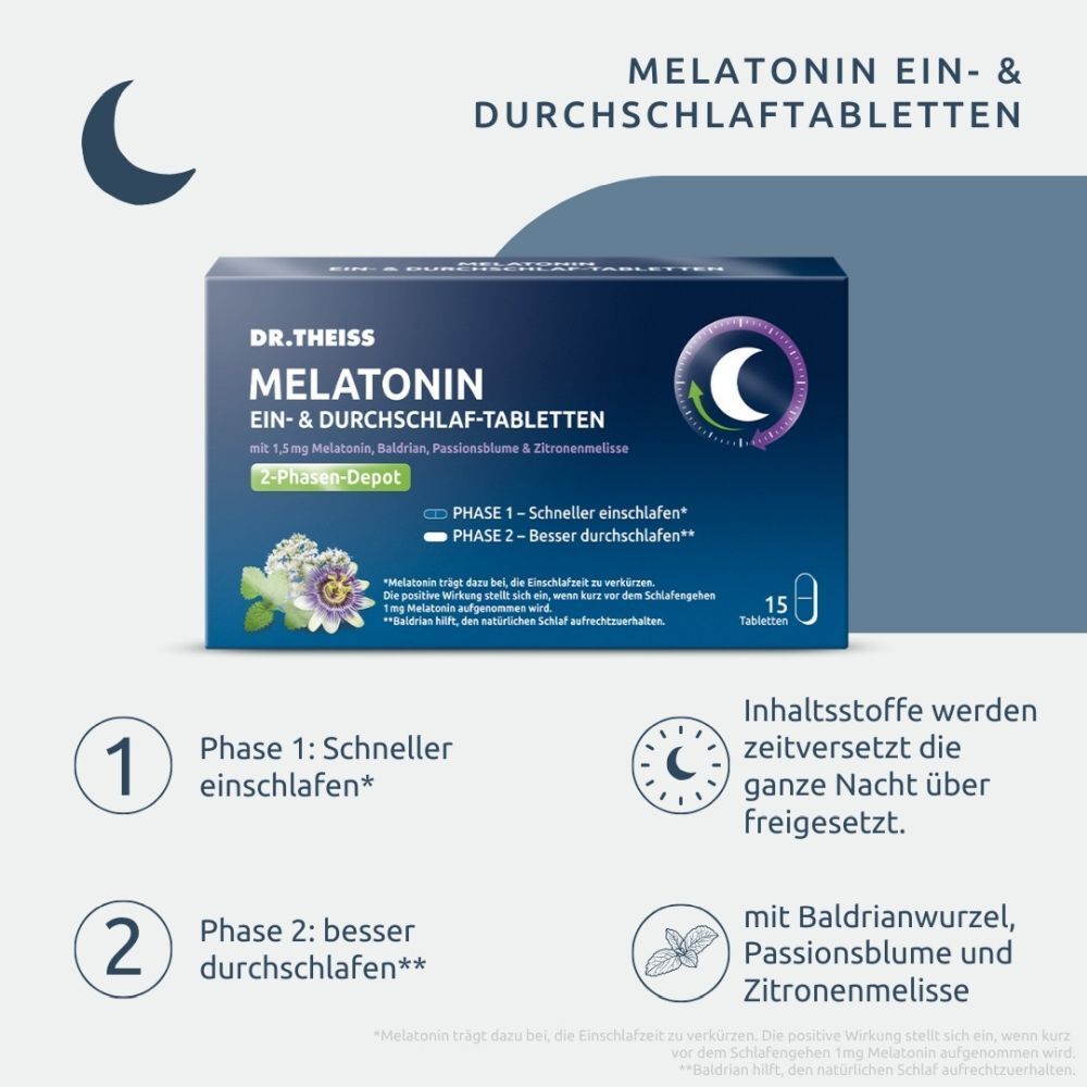 Dr. Theiss Melatonin Ein- & Durchschlaf-Tabletten