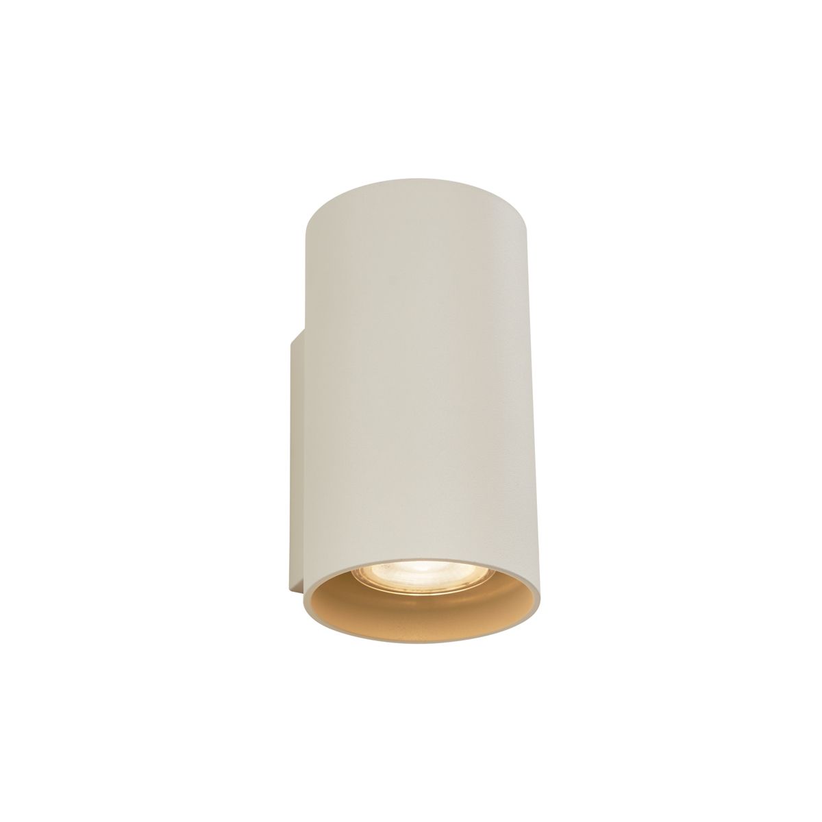 Moderne wandlamp beige GU10 50mm rond 2-lichts - Sandy