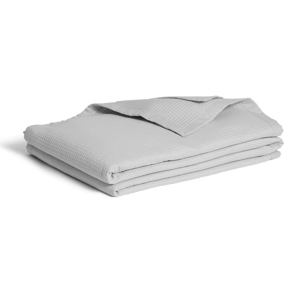 Couvre lit 220x240cm effet nid d'abeille polyester