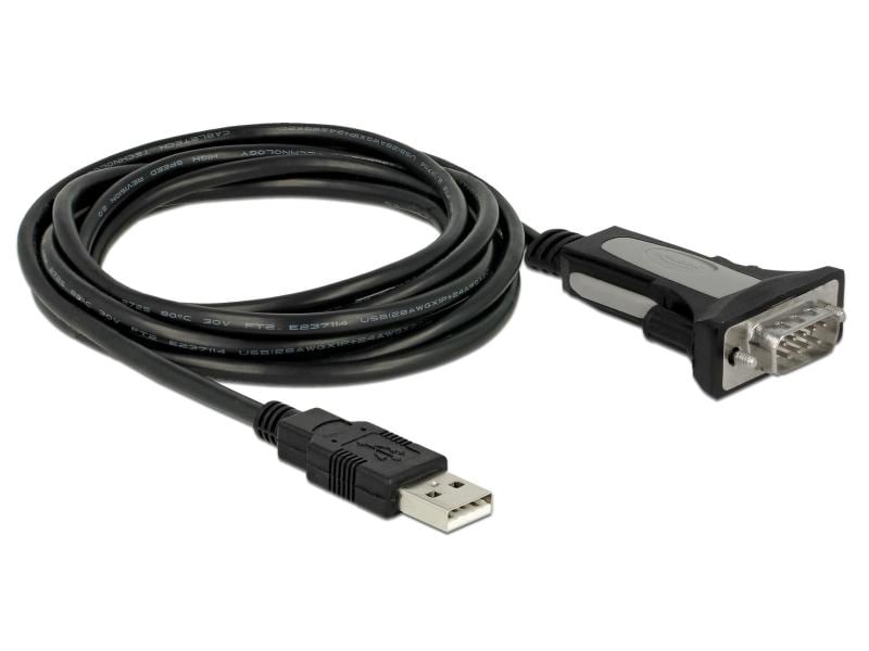 Delock Serial-Adapter USB-A zu RS-232 DB9, 3m USB-A-zu-Serial-Adapter