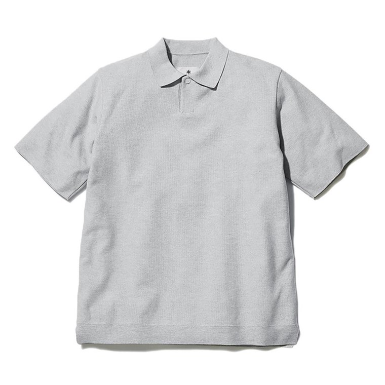 Snow Peak Co/Pe Dry Polo Shirt Men Lightgrey