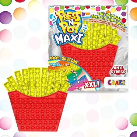 Craze Press'N'Pop Press N POP XXL Bubble Fidget Toy sensorisches Anti Stress Silikon Spielzeug