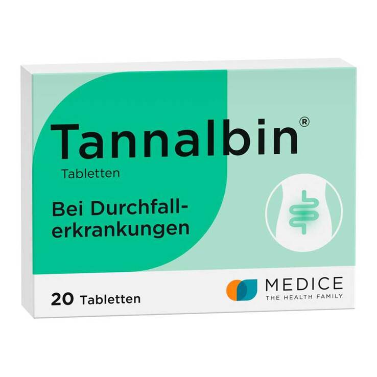 Tannalbin® Tabletten bei Durchfallerkrankungen, 20 St