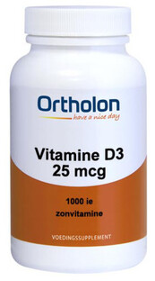 Ortholon Vitamine D3 25 mcg Softgels 100SG