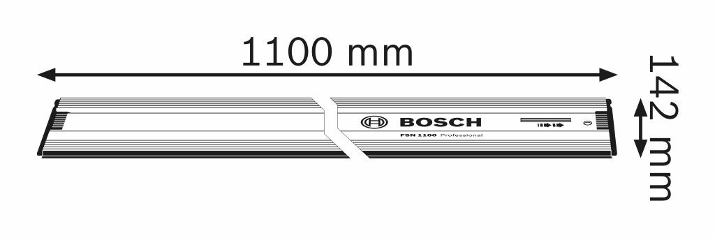 Bosch FSN 1100 - 1100mm geleiderail - 1600Z00006