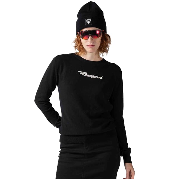Pull ROSSIGNOL W SIGNATURE KNIT BLACK