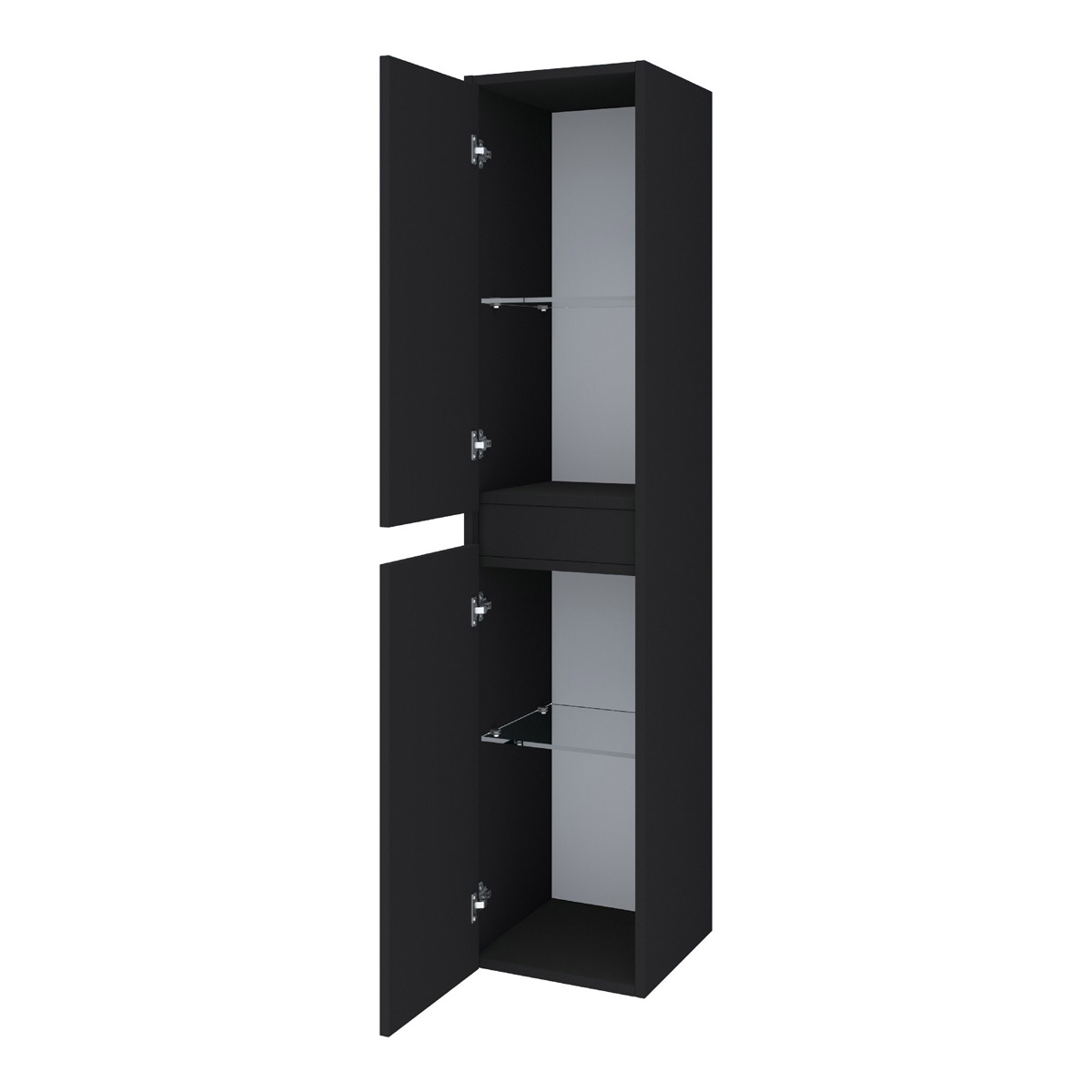 Brauer Adore kolomkast 160cm zwart mat
