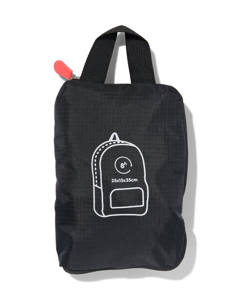 sac à dos pliant 25x15x35 noir