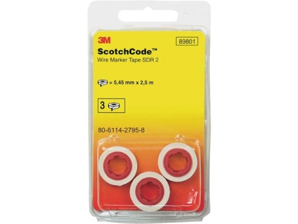 3M Scotchcode™ kabelmerker påfyllingsruller nummer 