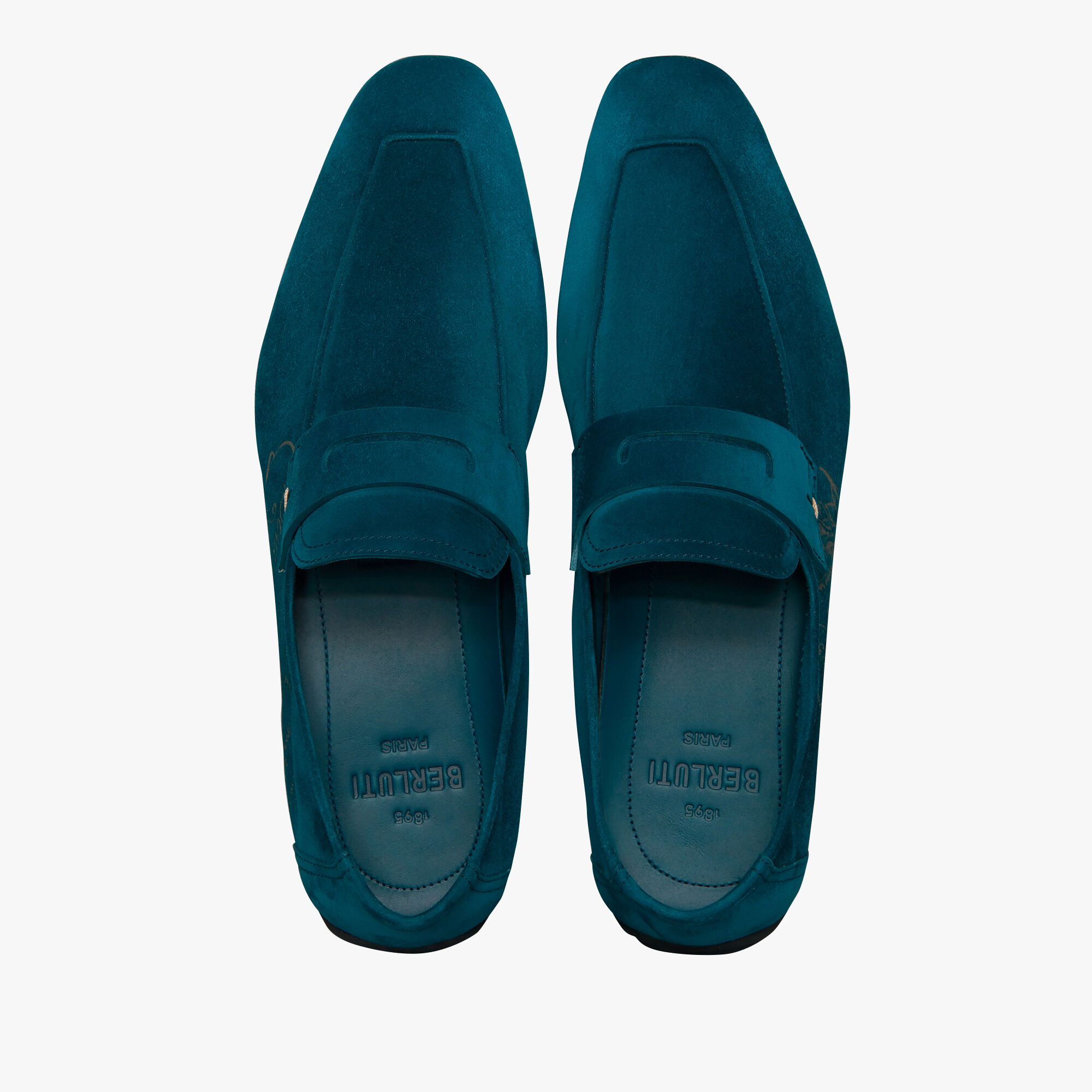 Mocassin Lorenzo Drive En Cuir Camoscio Scritto