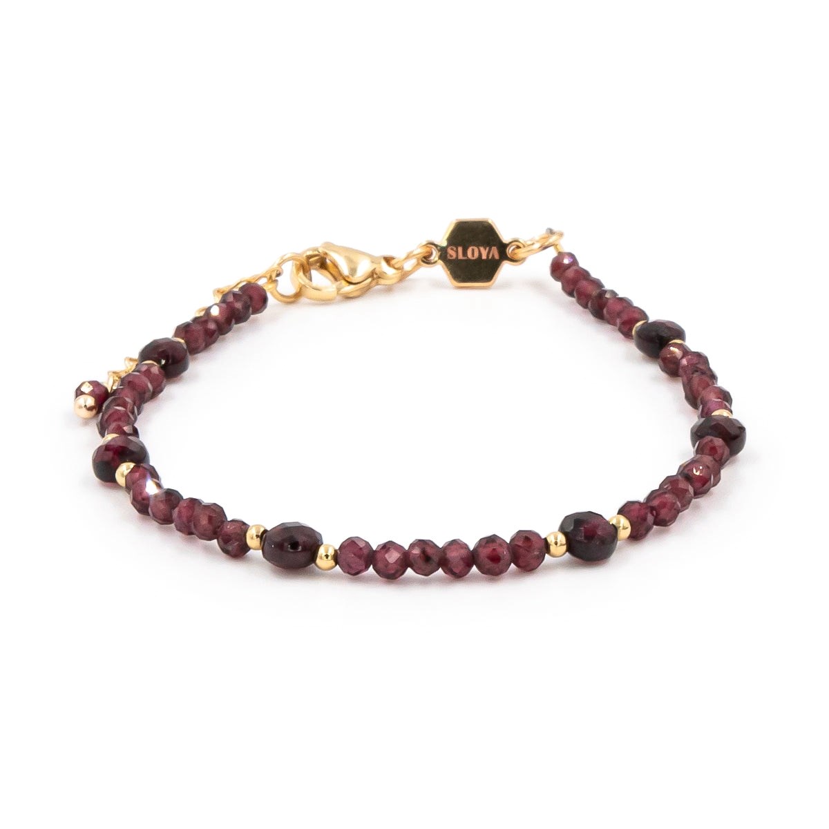 Bracelet Paloma en pierres Grenat