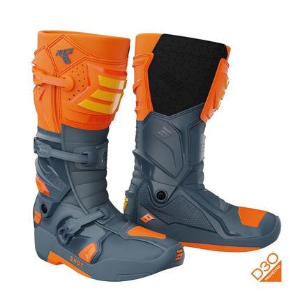 Bottes cross Shot RACE 8 2024 - Gris / Orange