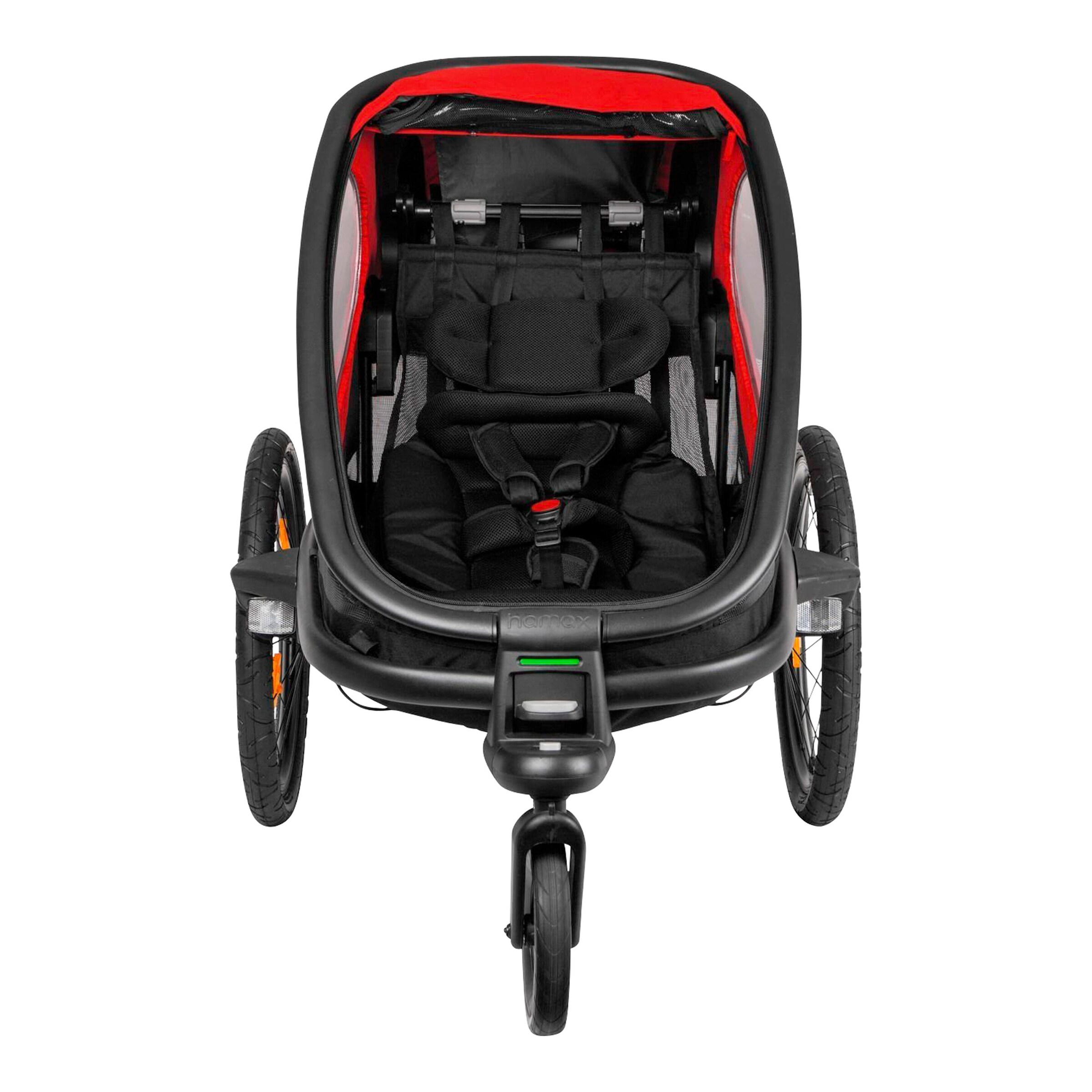 hamax Outback ONE Fahrradanhänger red / black