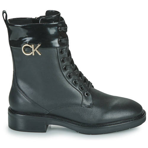 Calvin Klein Jeans - RUBBER SOLE COMBAT BOOT W/HW Negro