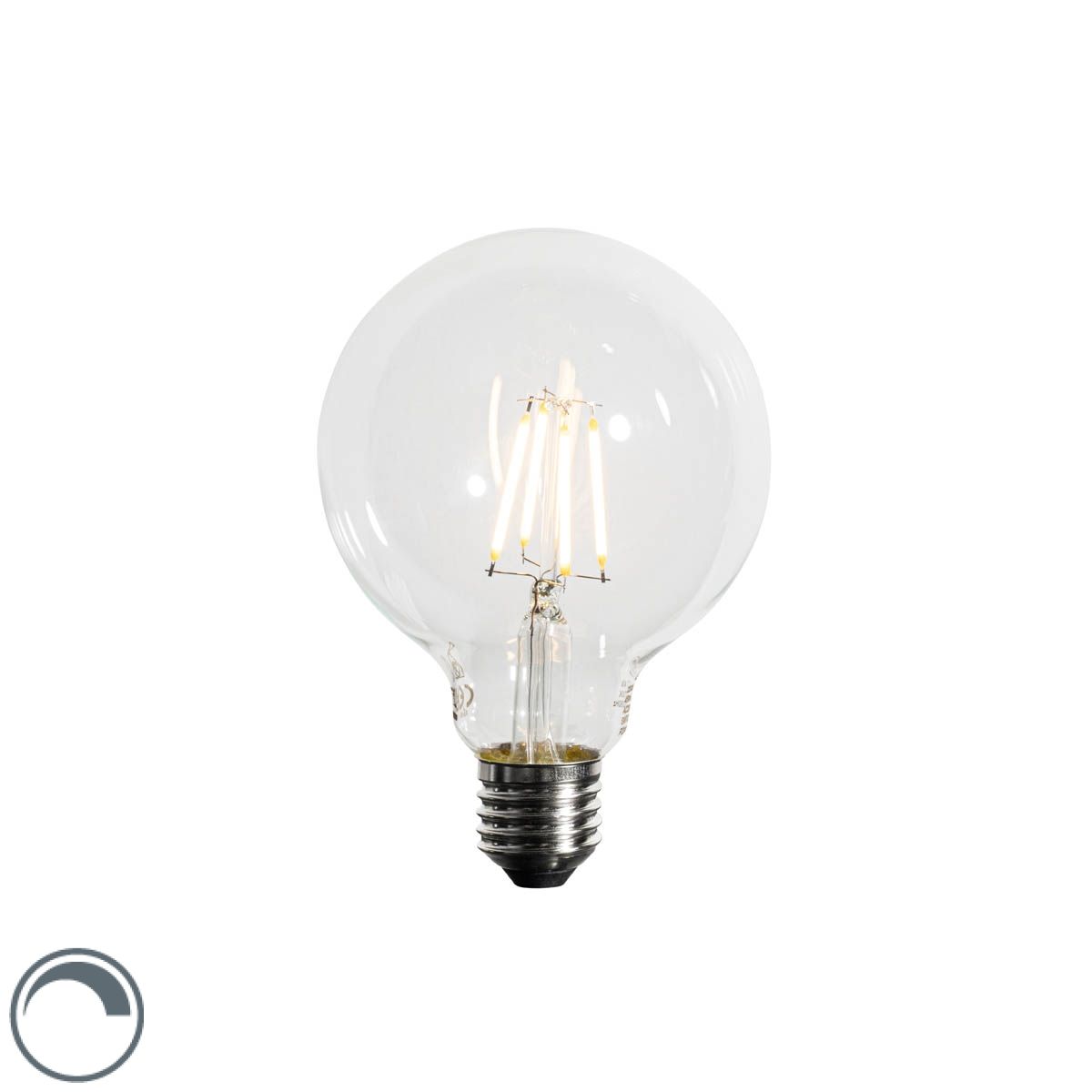 E27 3-staps dimbaar LED lamp G95 4W 450 lm 2700K