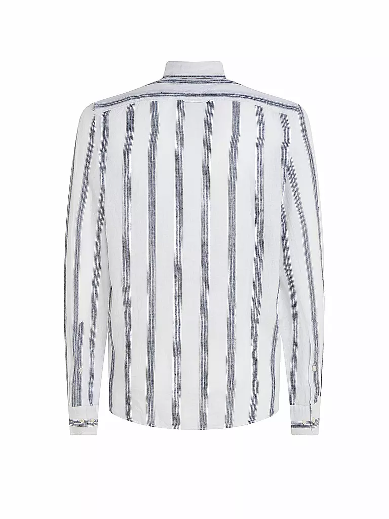 TOMMY HILFIGER Leinenhemd Slim Fit  weiss