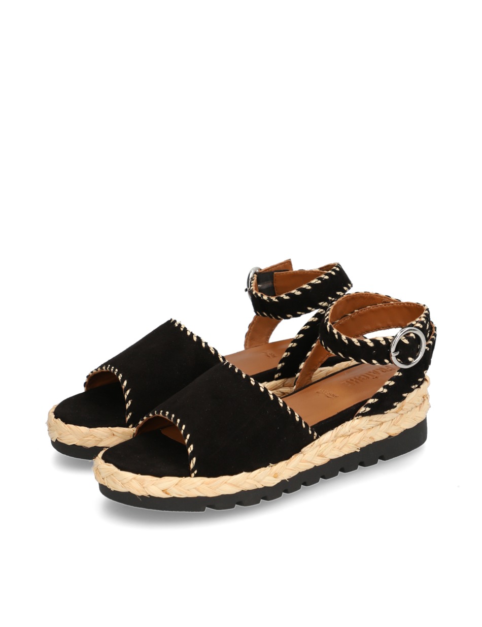 Veloursleder Sandale