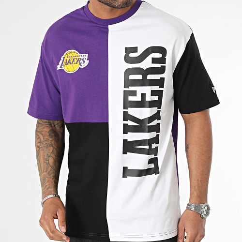 Tee Shirt NBA Cut And Sew Los Angeles Lakers 60357086 Violet Noir Blanc