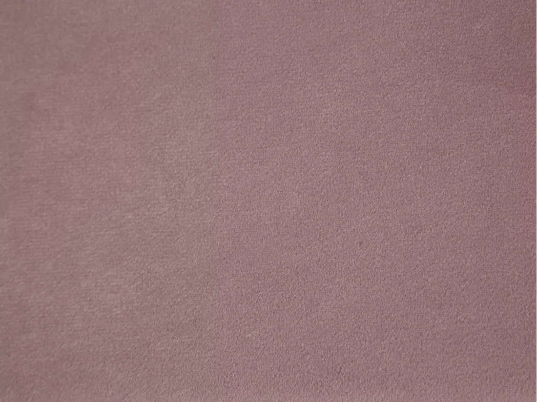 Lit 90 x 190 cm - Velours avec coutures verticales - Rose - ROGADI