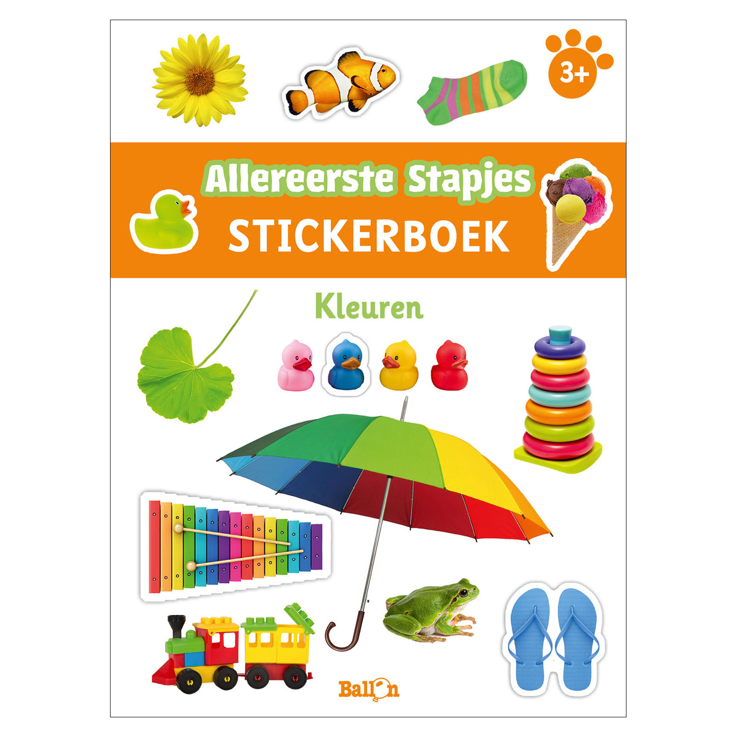 Allereerste Stapjes Stickerboek - Kleuren