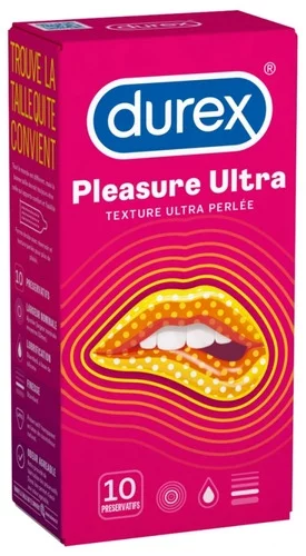 Préservatifs Pleasure Ultra Texture Ultra Perlée - 10 Préservatifs