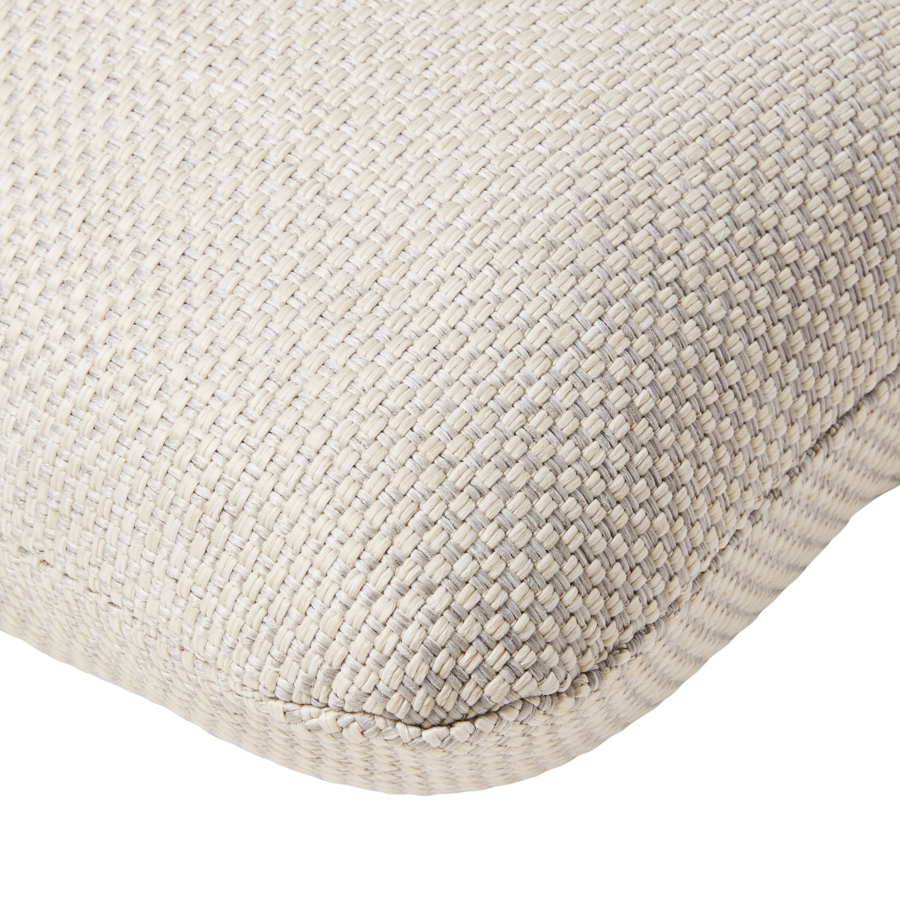 NIHOA Lounge Rückenkissen - Hellgrau / B: 76.0 cm x T: 17.0 cm x H: 44.0 cm