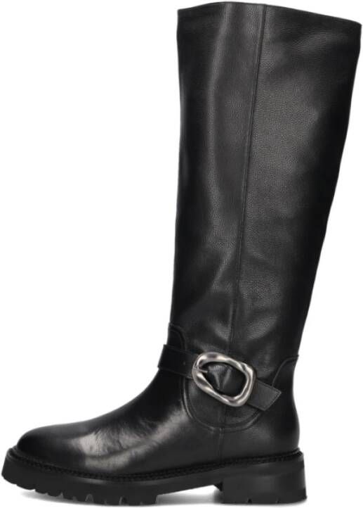 STEFANO LAURAN Hoge Laarzen Dames Pe2053 Maat: 36 Materiaal: Leer Kleur: Zwart