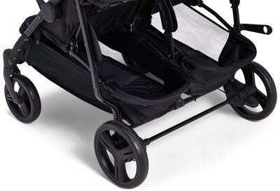 Beemoo Twin Shopper Søsken- & Tvillingvogn, Black Mélange