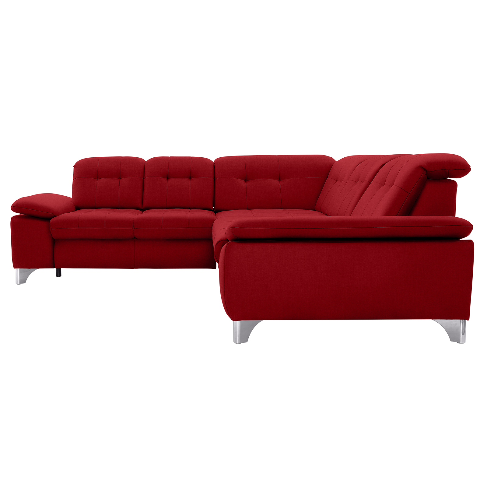 polsterpower Ecksofa - Miro bordeaux - Basismodell - links