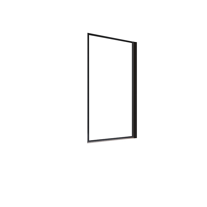 Pare baignoire pivotant noir 140 x 80cm Schulte