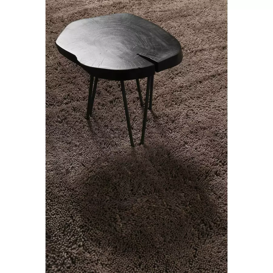 Homie Living Hochflorteppich Rossi taupe