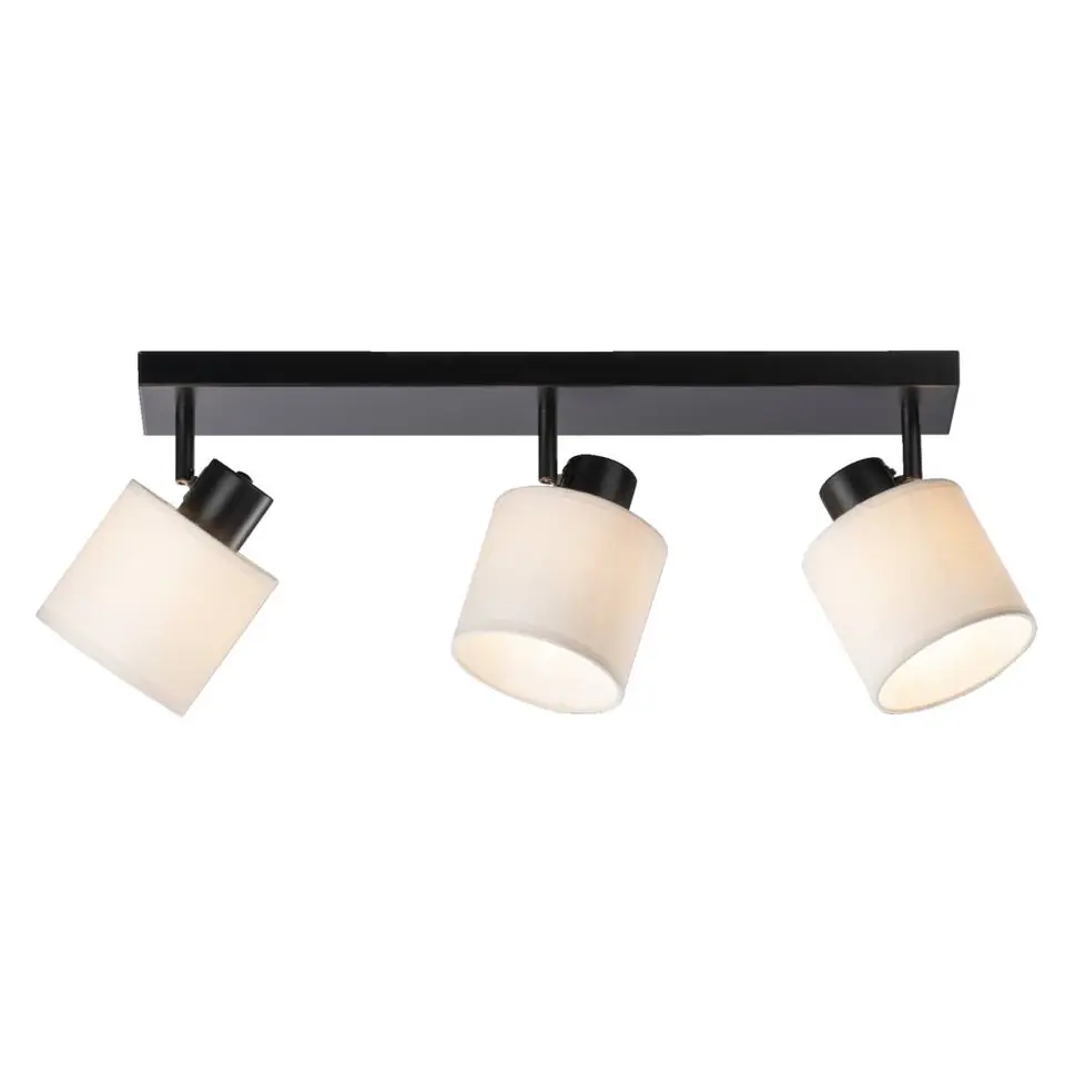 Spot 3-lichts Amani - zwart/off-white - E27