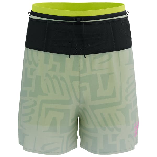 Short trail COMPRESSPORT TRAIL RACING 2-IN-1 SHORT M SUGAR SWIZZLE/ICE FLOW/SAFETY YELLOW