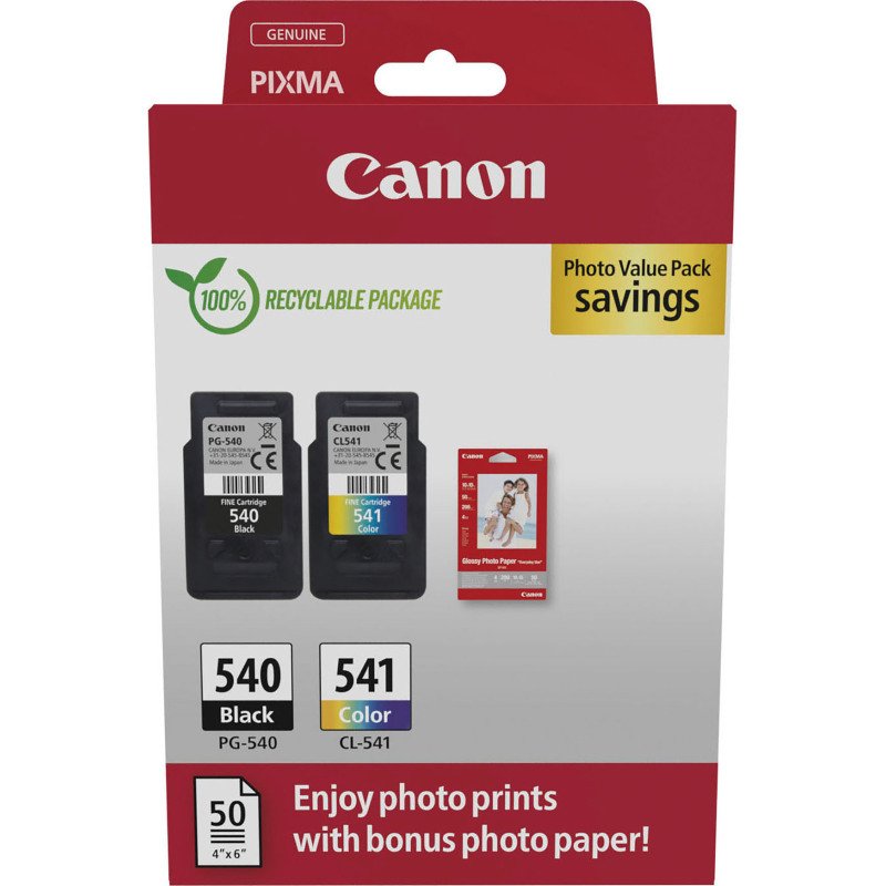 Canon PG-540 - CL-541 pack noir + couleur