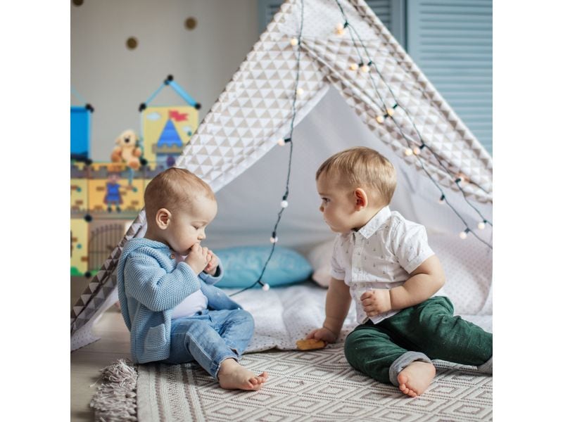 relaxdays Steckregal Kinderzimmer als Ritterburg Bunter Steckschrank fürs Kinderzimmer