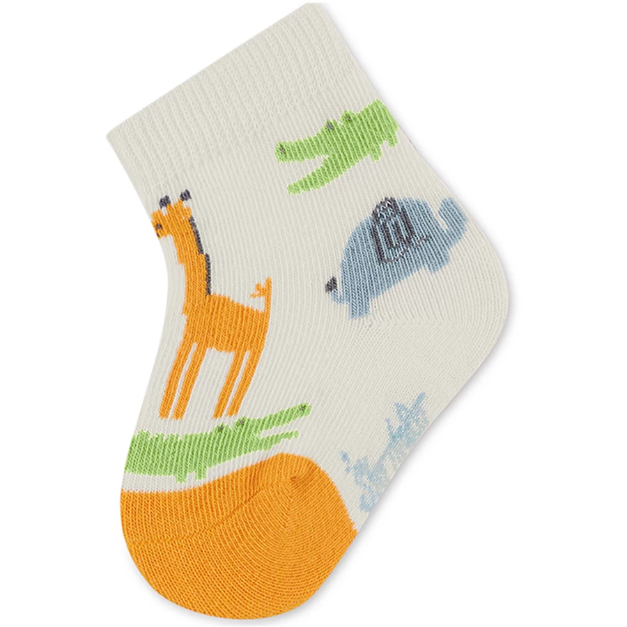 Sterntaler Baby-Söckchen 3er-Pack Dschungel ecru