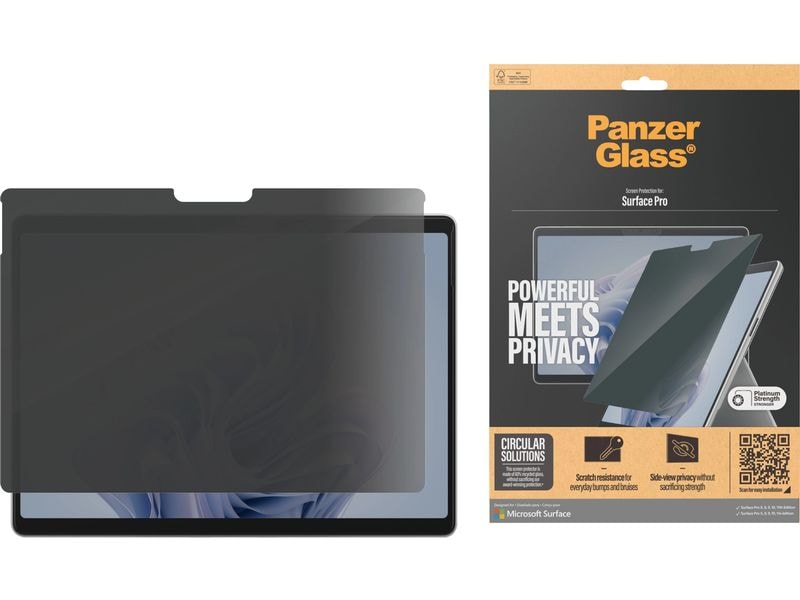 Panzerglass Ultra Wide Fit Privacy Surface Pro X/8/ 9/10/11 Tablet-Schutzfolie für das Surface Pro X / 8 / 9 / 10 / 11