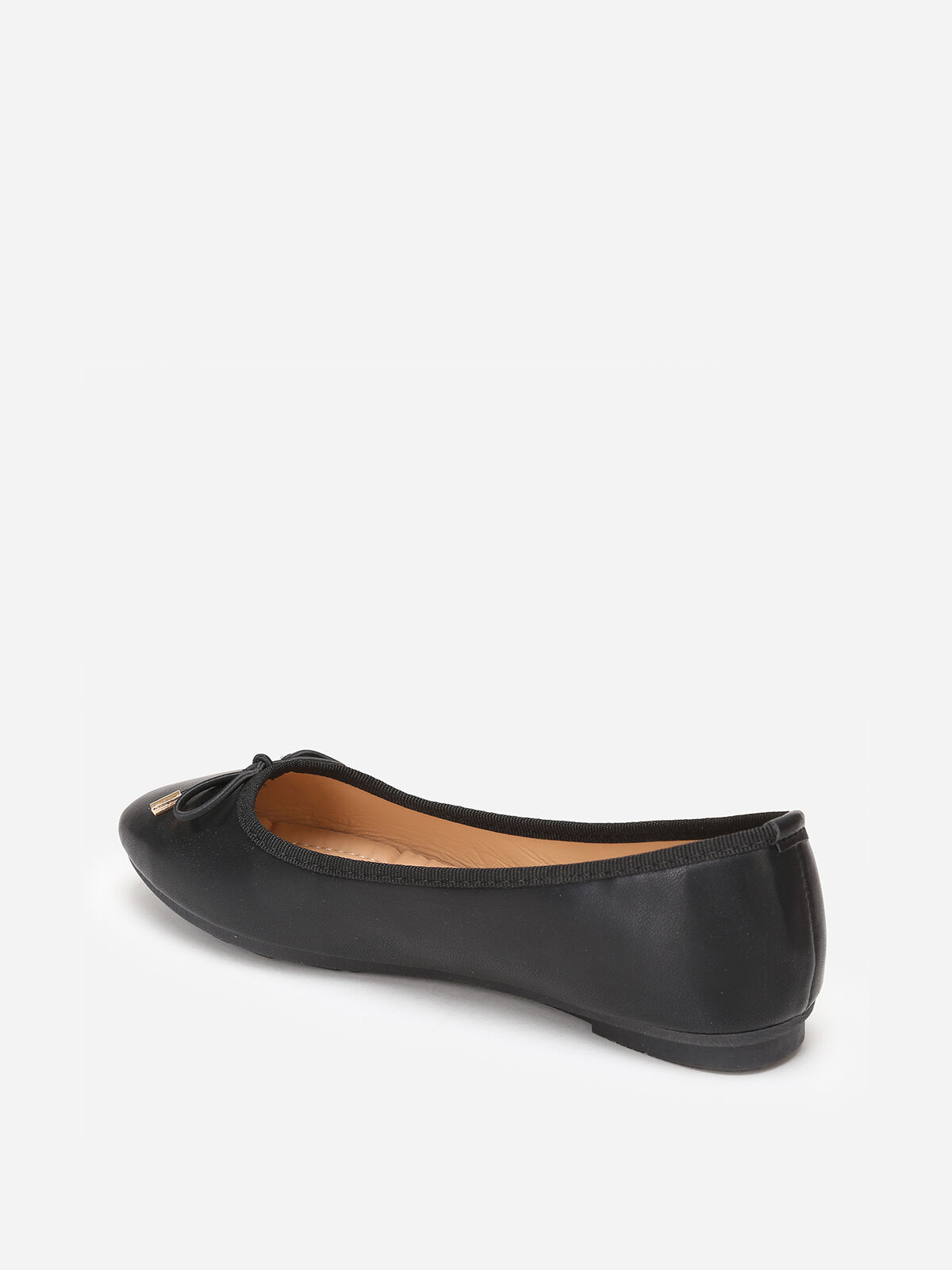 Ballerines avec nœud à bouts- Noir