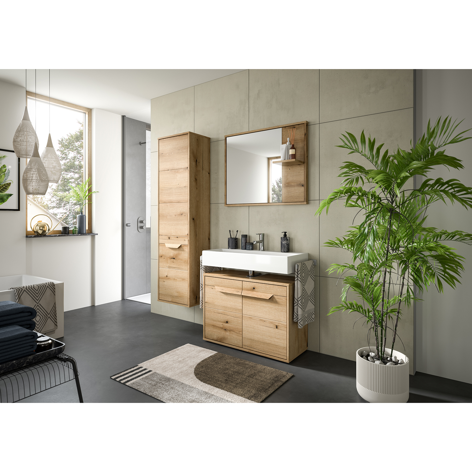 Hochschrank ZENO - Evoke Oak - 44 cm