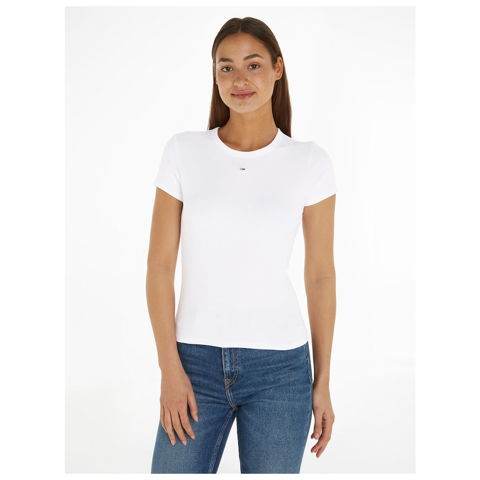 Tommy Jeans !TJW SLIM ESSENTIAL RIB SS EXT