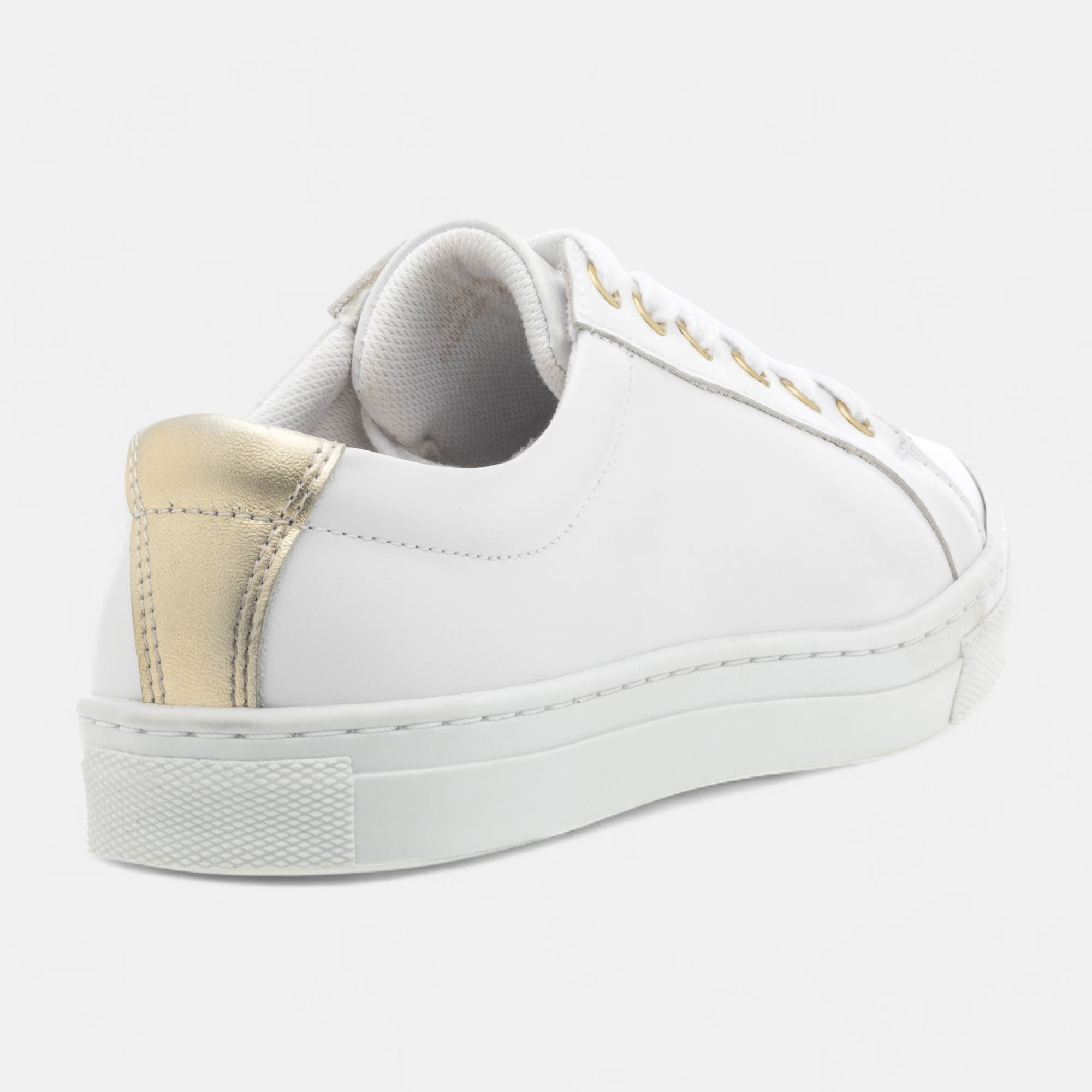 Baskets basses Femme en cuir blanc