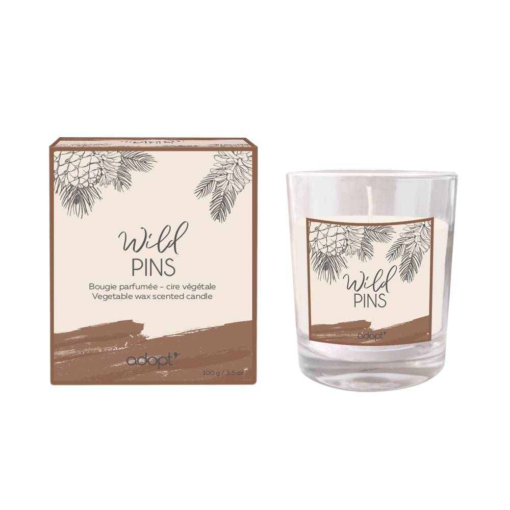 Wild pins Bougie essentielle 100g