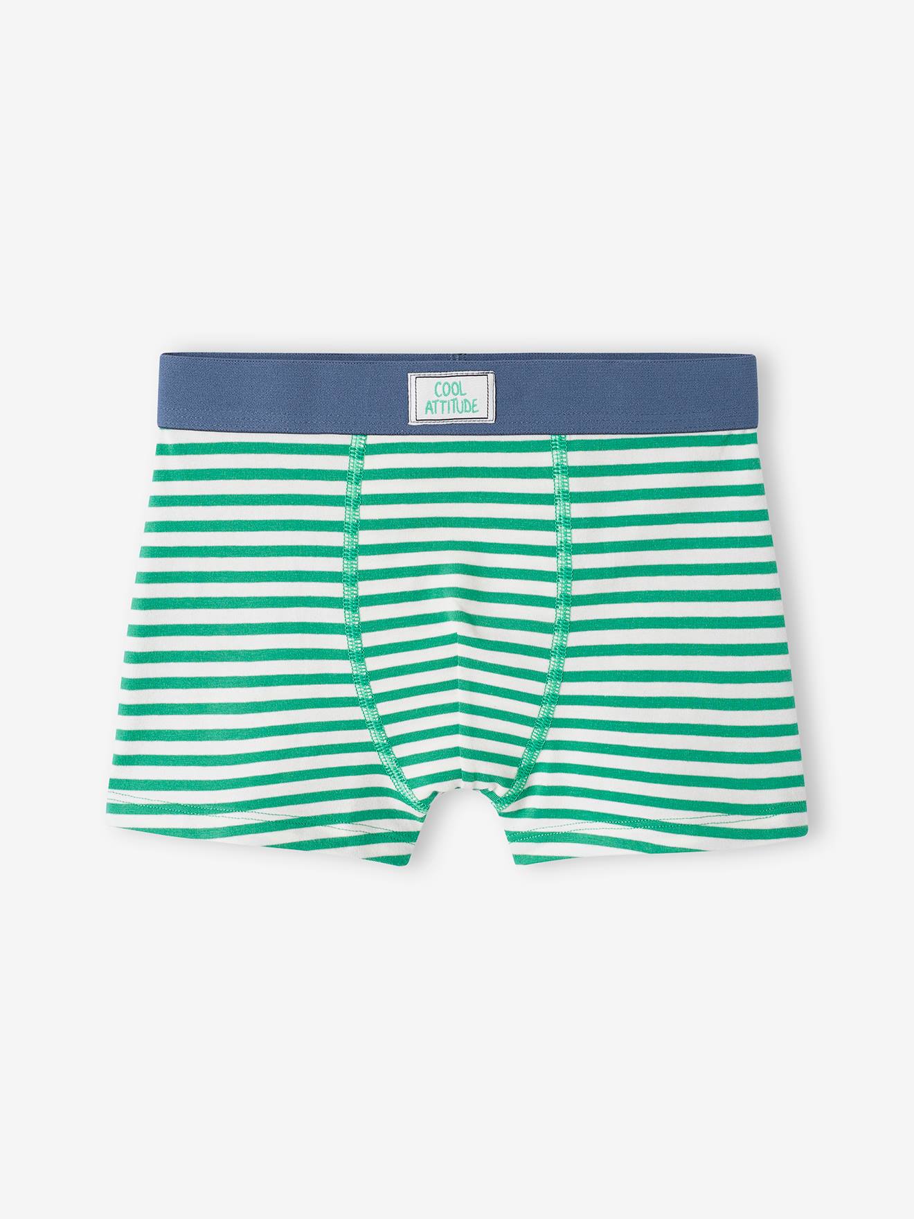 Pacote com 5 cuecas boxer elásticas 